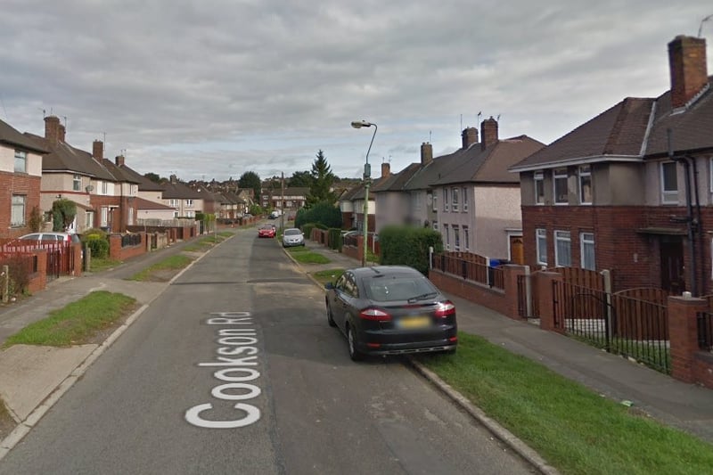 The joint-highest number of reports of burglary in Sheffield in November 2023 were made in connection with incidents that took place on or near Cookson Close, Southey Green, with 3