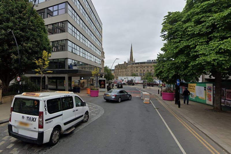 The joint third-highest number of reports of criminal damage and arson in Sheffield in November 2023 were made in connection with incidents that took place on or near Barker's Pool, Sheffield city centre, with 3