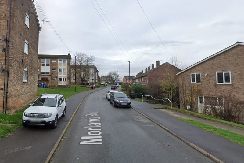 The joint third-highest number of reports of criminal damage and arson in Sheffield in November 2023 were made in connection with incidents that took place on or near Morland Road, Herdings Park, with 3