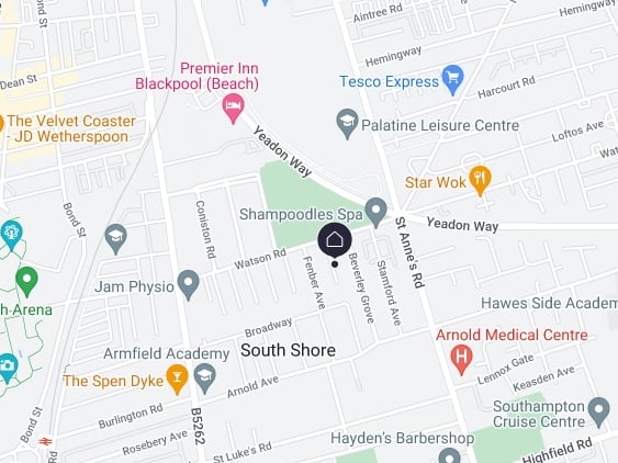 The location of Bamton Avenue in the South Shore area
