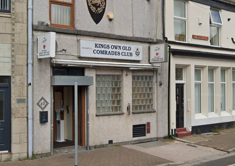 Rated 5: Kings Own Comrades Club at 40 Adelaide Street, Fleetwood, Lancashire; rated on December 15