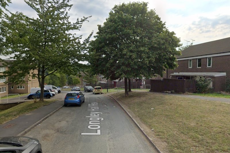 The joint second-highest number of reports of antisocial behaviour in Sheffield in November 2023 were made in connection with incidents that took place on or near Longley Hall Rise, Longley, with 4