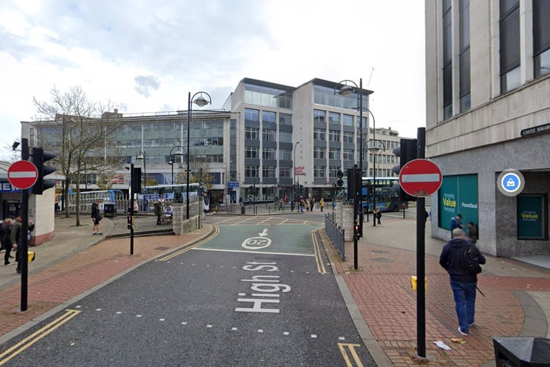 The second-highest number of reports of drug offences in Sheffield in November 2023 were made in connection with incidents that took place on or near High Street, Sheffield city centre, with 4