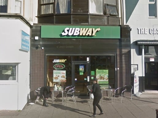 4 Rating: Subway,  26 Central Drive, Blackpool on December 5