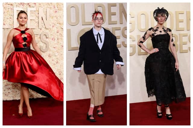 Selena Gomez, Billie Elish and Rosamind Pike were amongst the worst dressed at the Golden Globes 2024 awards.