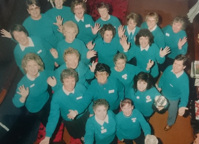 The Soundwaves, Blackpool Ladies Barbershop Club pictured in November 1991