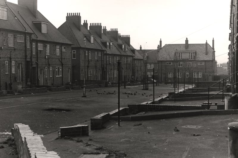 A view of the area between Durham Street and Hull Street off Elswick Road Elswick taken in 1976.