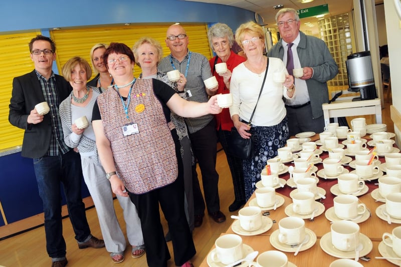 Hospital volunteers were pictured at a "thank you" tea party at Sunderland Royal Hospital in 2011.