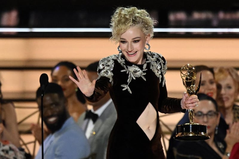 Julia Garner  may have won Outstanding Supporting Actress In A Drama Series for "Ozark" in 2022, but the diamond cut out detail on her dress was far from chic