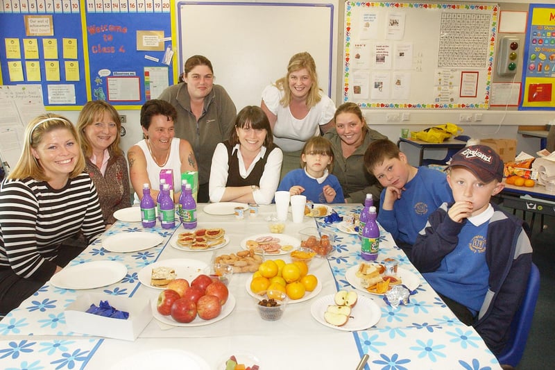 This celebration tea was held at Easington Lane Primary School in 2007.
It marked the success of a family learning course.