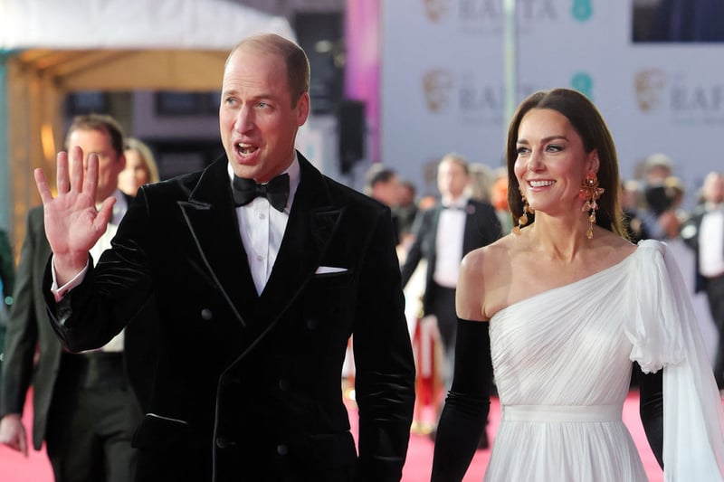 Kate Middleton wowed in a recycled Alexander McQueen gown at the  BAFTA British Academy Film Awards