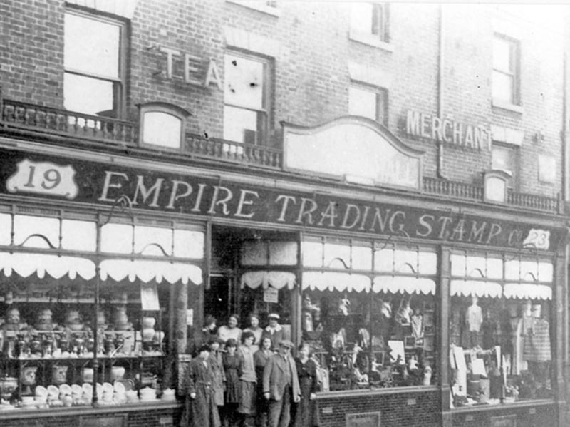 Empire Trading Stamp Co glass and china dealers, on Howard Street, Sheffield city centre, in 1921