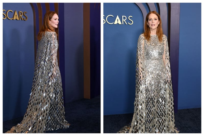 I firmly believe that Julianne Moore is one of the chicest Hollywood stars, she dazzled in silver Valentino sequins.