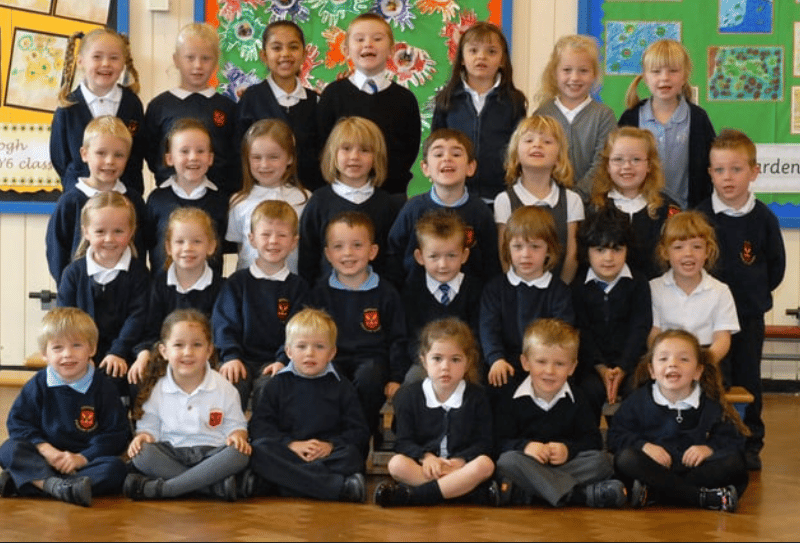 Mrs Morton, Mrs Barber and Mr Capeling's reception classes at Ashley Primary. Remember this? 
