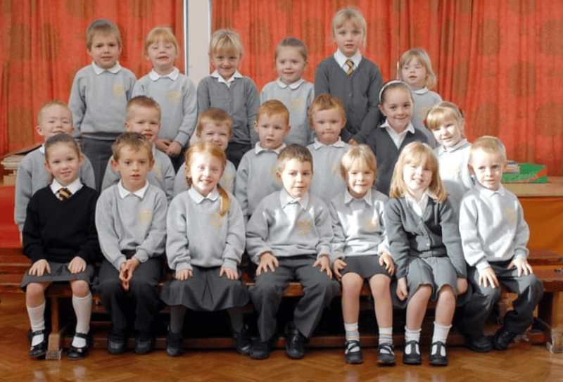 Mrs Gayle Cokill's reception class at Toner Avenue Primary. Recognise anyone?