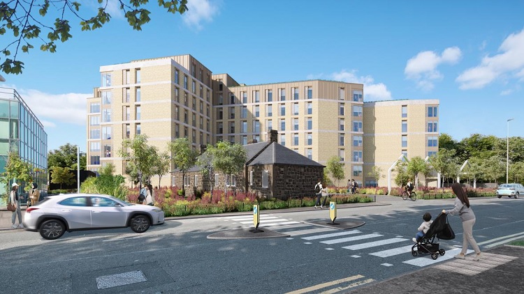 Planning authorities have given the green light to plans to build this 289 bed student residence in Gorgie.