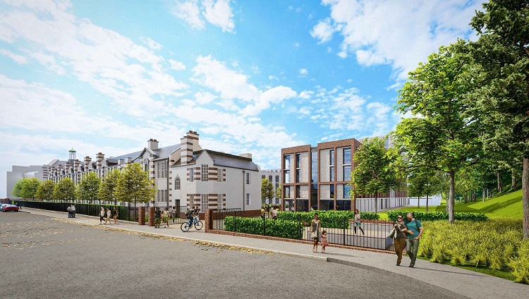 Currently under construction, when completed in 2026 this poject will redevelop the B-listed former Tynecastle High School into a 468 bed student residence, a community space, and a community urban farm.