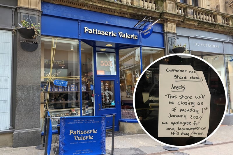 Patisserie Valerie on Albion Street permanently shut on January 1, with a notice in the site's window confirming the closure.

The letter read: "This store will be closing as of Monday 1st January 2024. We apologise for any inconvenience this may cause.”