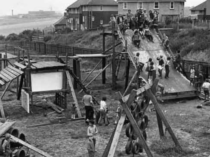 Ten Town Adventure Playground, Woodthorpe, in July 1972