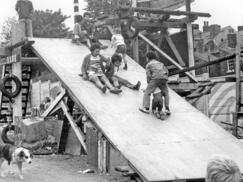 Pearl Street Adventure Playground, Sharrow, pictured some time between 1960 and 1979