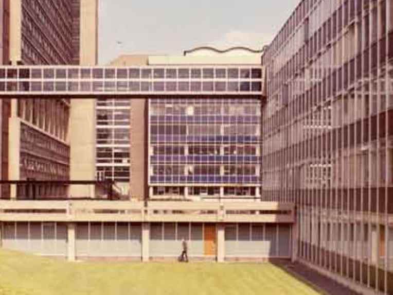 Sheffield Polytechnic, as it was then, viewed from Howard Street some time during the 60s or 70s.