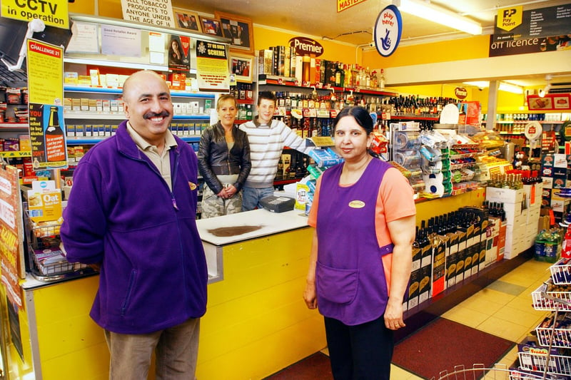 Manjit Randhawa with his wife Harvinder and staff members Sarah Muse and Martin Chambers.
The Mill Hill newsagents was shortlisted in a competition to find Britain's favourite corner shop in 2007.