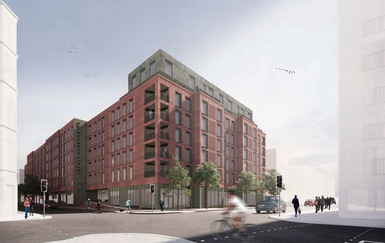 This Leith development has yet to obtain planning approval. If it gets the go ahead the project will create 216 homes, a 279 bed student residence and ground floor commercial units.