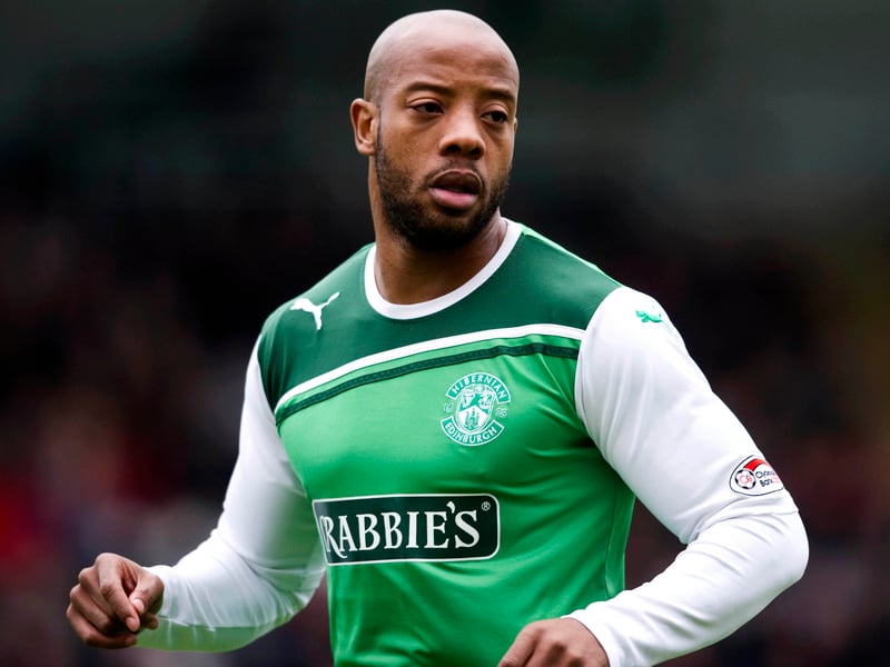 The Ghanian forward featured at Easter Road in his last season in professional football from 2011-2012. He scored 12 goals for the international side.