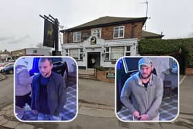 South Yorkshire Police have released these CCTV images of two men they would like to speak to in connection with the assault, which reportedly took place at the Stag Inn Pub on Wickersley Road, between Herringthorpe and Wickersley in Rotherham, at around 11pm on December 14, 2023