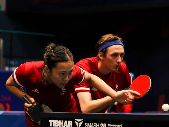 Liam Pitchford and Tin-Tin Ho in action for Team GB. Pic: Team GB / Sam Mellish
