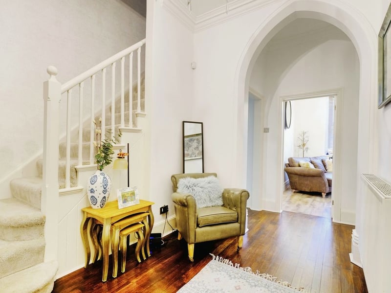The hallway is full of character. (Photo courtesy of Zoopla)