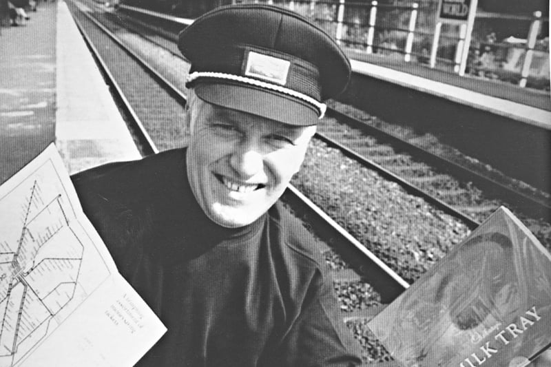 British Rail joined forces with Cadbury's to offer a combined entrance and travel ticket to the attraction, launched by a Milk Tray man, John Wilkinson (shown in the photograph). Longbridge, Stourbridge, Walsall, Wolverhampton, Coventry and Sutton Coldfield are mentioned.