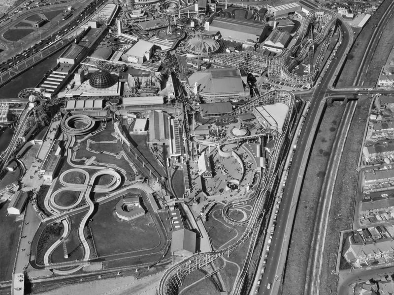 Blackpool Pleasure Beach, 1972. Blackpool Pleasure Beach resort and amusement park, first founded in 1896. Artist Aerofilms. (Photo by English Heritage/Getty Images)