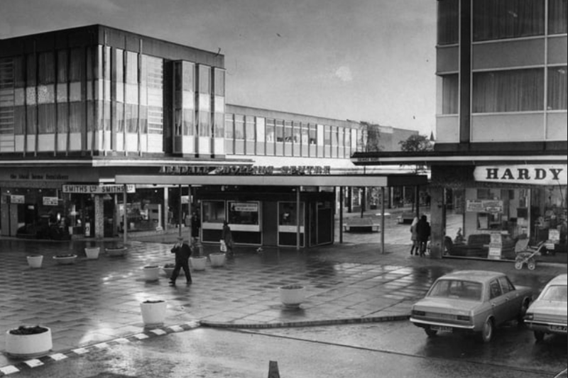 A rainy day at the Arndale Shopping Centre in November 1972. Did you like a spot of retail therapy in the rain back then?