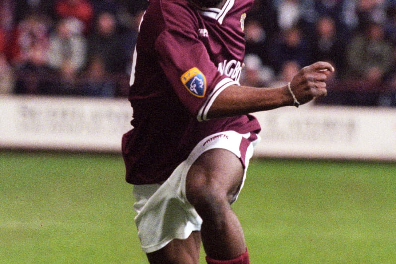 1997-99 saw Angolan winger Quitongo at Tynecastle. He also spent time at Kilmarnock, St Mirren and Livingston.