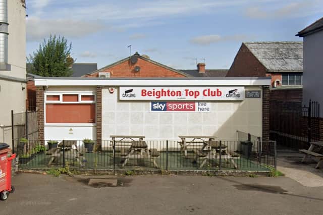 Beighton Top Club, on Manvers Road, Sheffield, which has closed suddenly