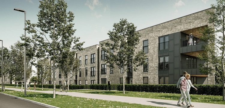 This development to build 655 homes on 28 hectares of land in Cammo is currently under construction.