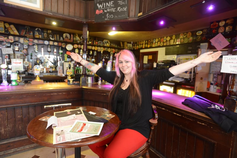 Nicole Richards who was planning a charity 'slave auction' in aid of the Huntingdons Disease Association, at The Smugglers pub, in Marine Walk 10 years ago.