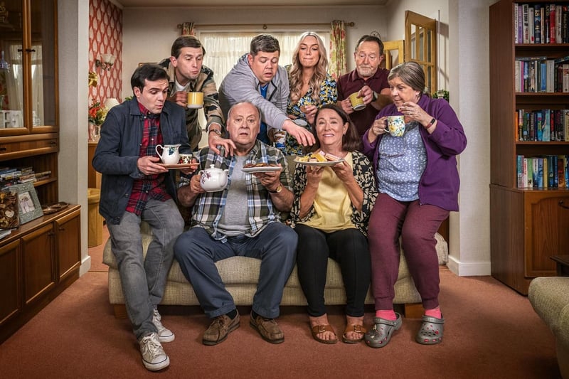 A relatively new TV sitcom, Two Doors Down follows neighbours living side by side in a middle-class Glasgow suburb.