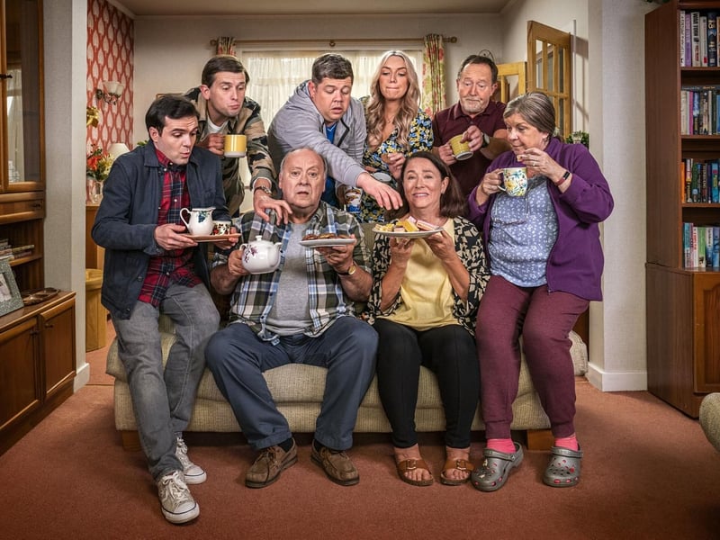 A relatively new TV sitcom, Two Doors Down follows neighbours living side by side in a middle-class Glasgow suburb.