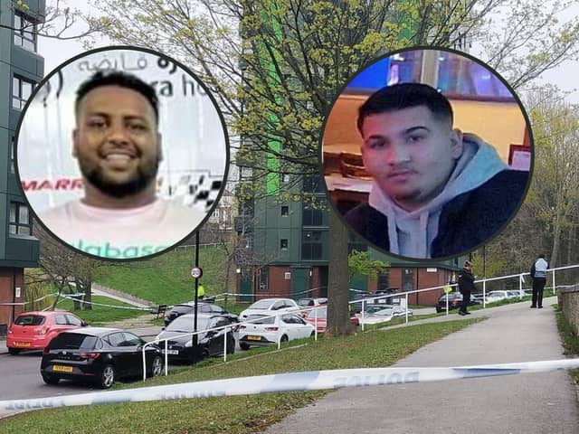 Abdullah Hassan (left) and Kevin Pokuta have both been killed in shootings carried out on Sheffield's streets over the last year  