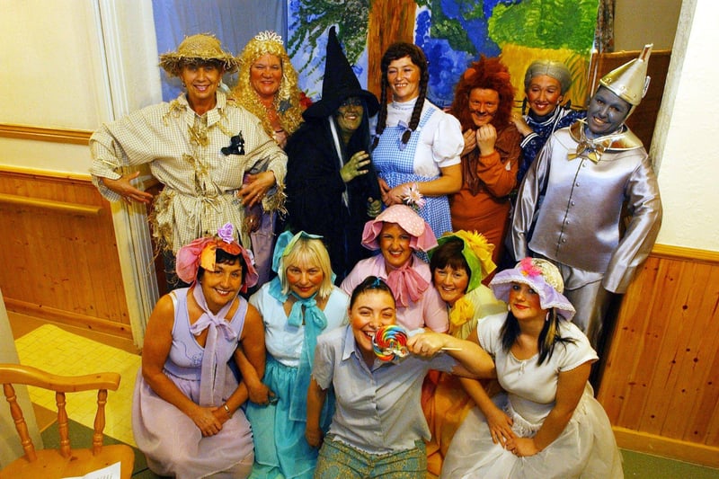 Staff at the Pier View rest home dressed as characters from the Wizard of Oz for their panto production in 2004.