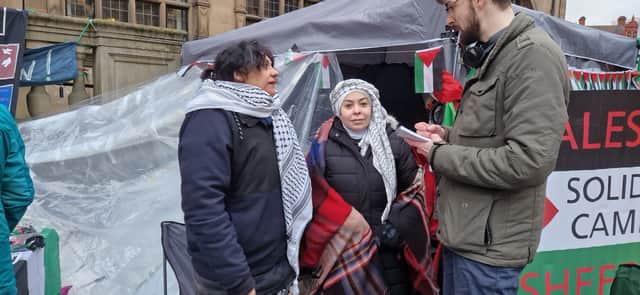 Sahar Awadullah and Lena Mussa speaking with The Star on January 11. The protest is set to end at a rally on January 13.