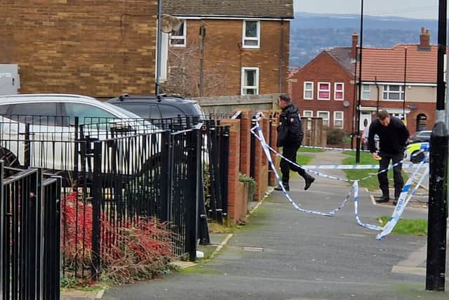 The police cordon covered much of the area bordered by eastern Errington Avenue, Errington Road, Eastern Avenue and Carlton Mews in Arbourthorne