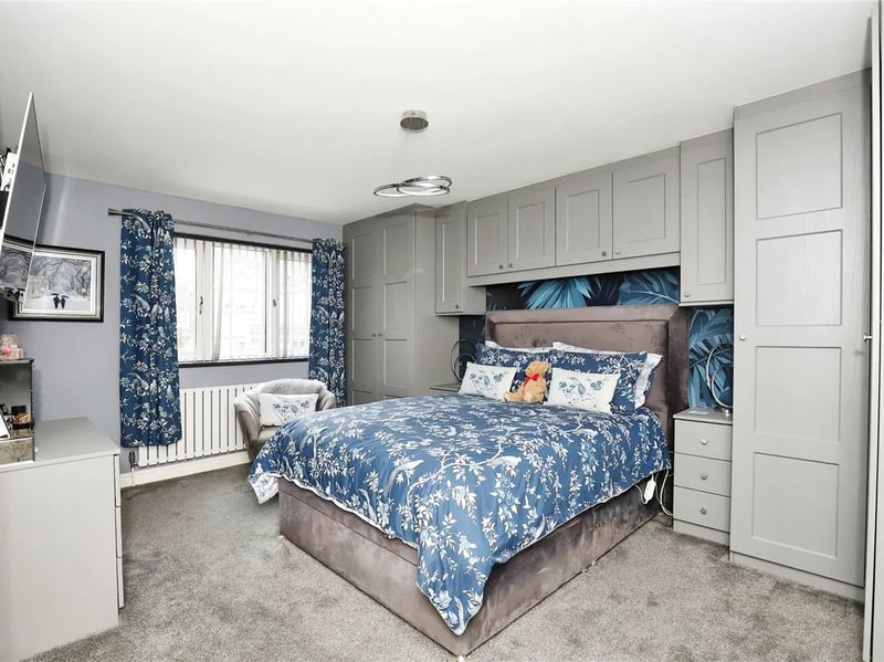 The master bedroom has an en-suite, which is found through the walk-in wardrobe. (Photo courtesy of Zoopla)