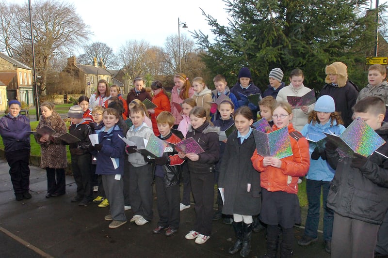 Pupils visited Washington MIND to sing Christmas carols in 2008.