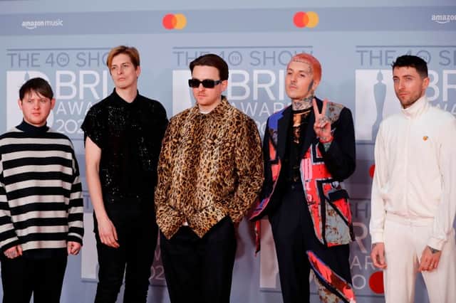 Bring Me the Horizon on the red carpet at the BRIT Awards 2020
