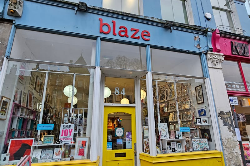 At Blaze, one of the workers said that Christmas trade had been ‘good’. “We were actually experiencing just before Christmas what it felt like before the pandemic, which was quite nice. It was really busy and bustling. People are buying, because obviously we’re an independently run business, we’re a co-op, so all the artists in here are self-employed. So we found that people are choosing to spend their money with us, which is nice, but it just might mean that sometimes they’re not buying as much as what they would like to because of the cost of living.”