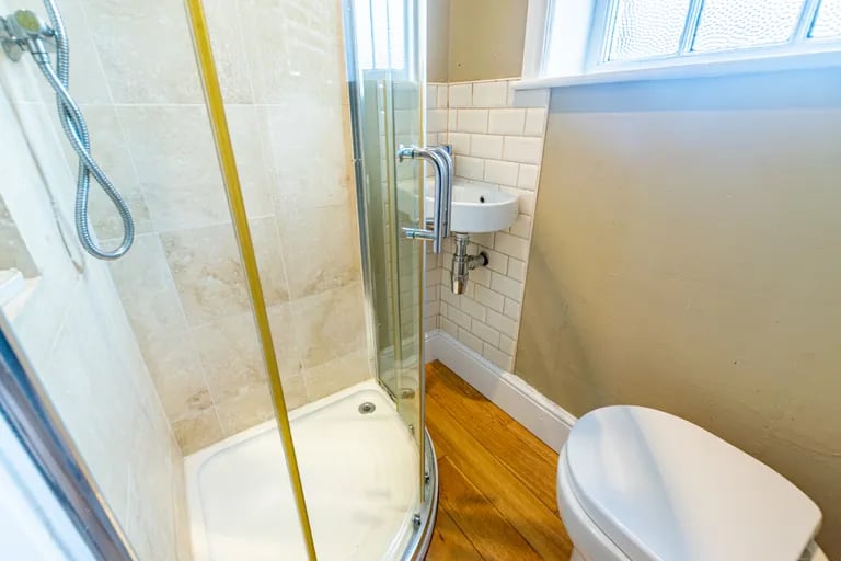 The largest bedroom on the first floor has its own ensuite shower room.