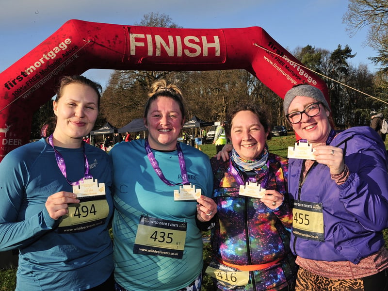 Louise Redmond, PT finishers, Kelly Thistlewaite, Stacey Fox, Jane Hall, Kerri Whigham